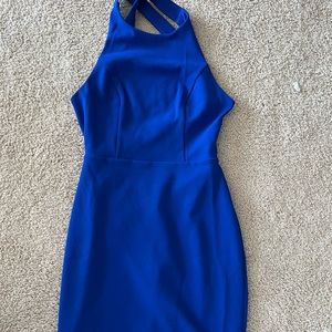 NWOT Lulus Blue Strappy Back Dress (S)